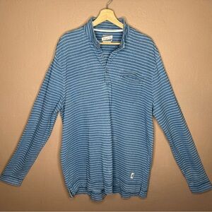 Johnnie-O Rocky Shirt in Indigo Blue/ Hangin Out Henley Men's Size XL Streetwear